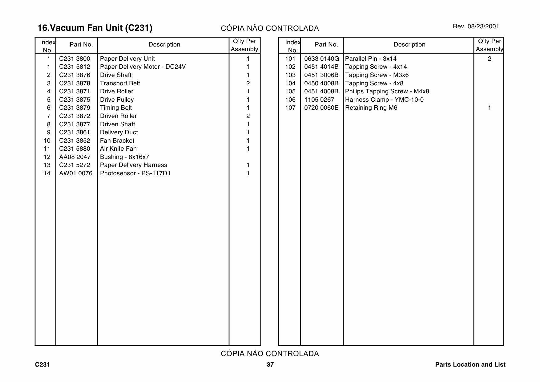 RICOH Aficio DX-3340 JP-1030 1230 3000 1235 C231 C237 C238 C248 C267 Parts Catalog-5